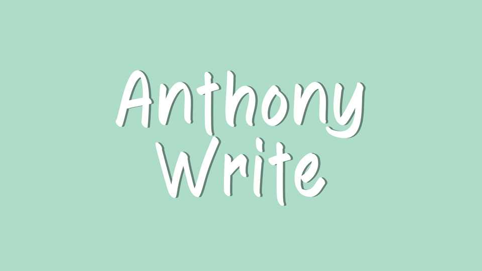 Anthony Write Font › Fontesk
