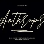 Anthroops Handwritten Font