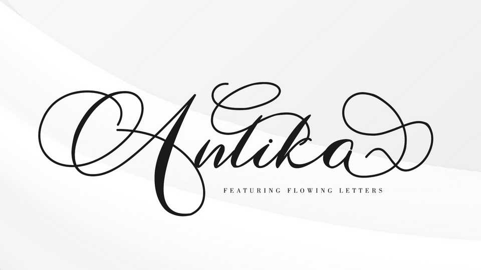 Antika Script Font › Fontesk