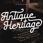 Antique Heritage Script Font