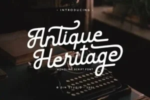 Antique Heritage Script Font