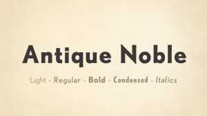 Antique Noble Font › Fontesk