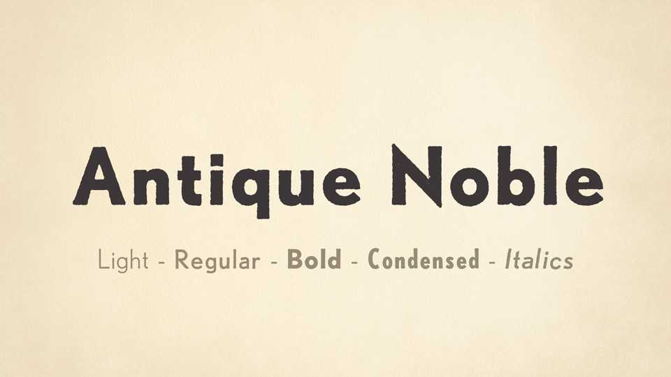 Antique Noble Font › Fontesk