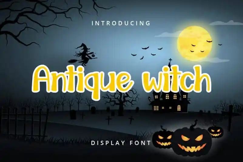 Antique witch Display Font