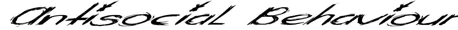 Antisocial Behaviour Font