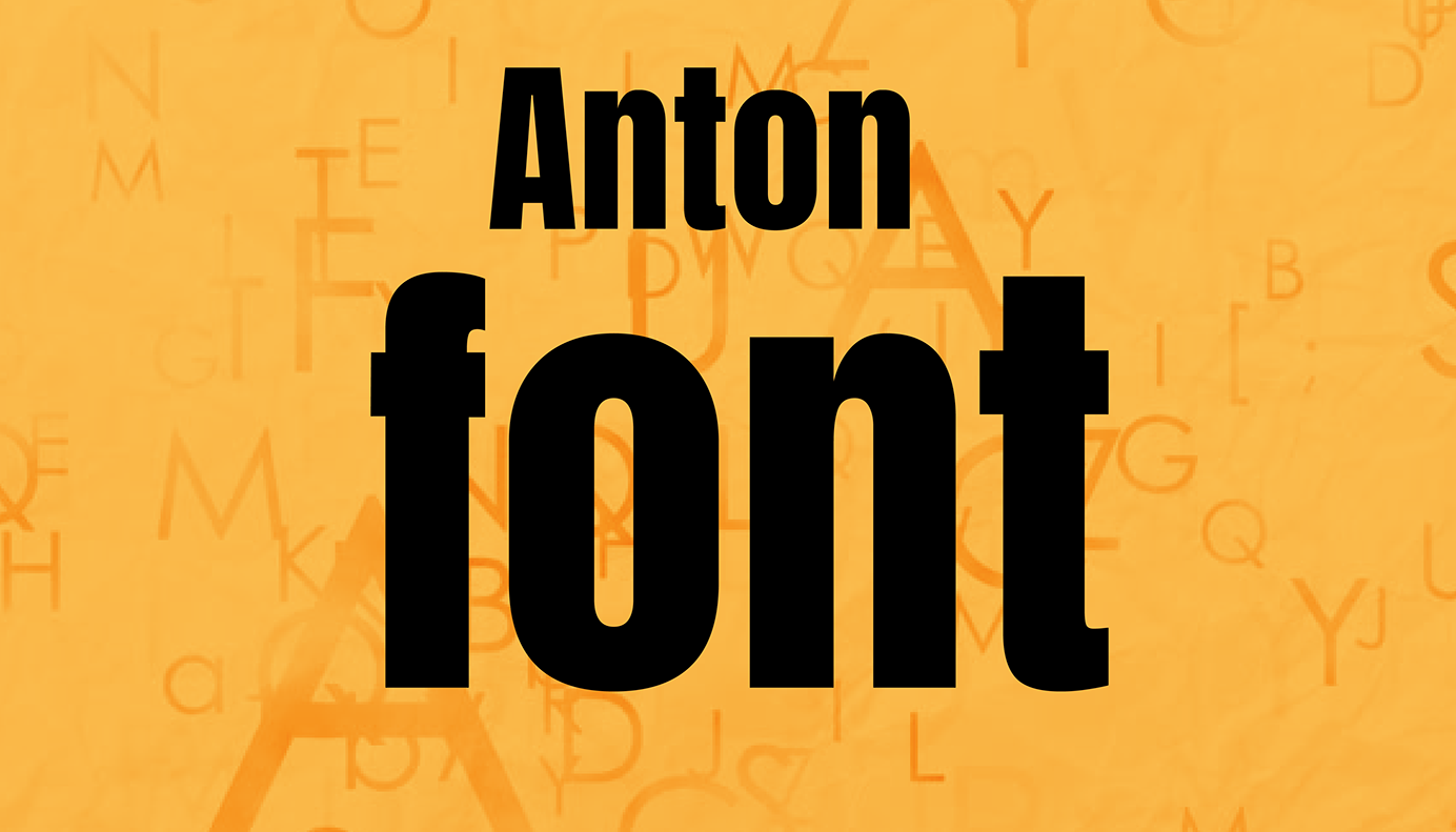 Anton Typeface