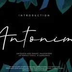 Antonim Script Font