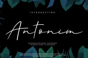 Antonim Script Font