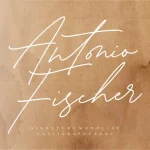 Antonio Fischer Signature Monoline Font