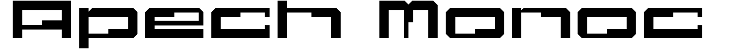 Apech Monoc Font