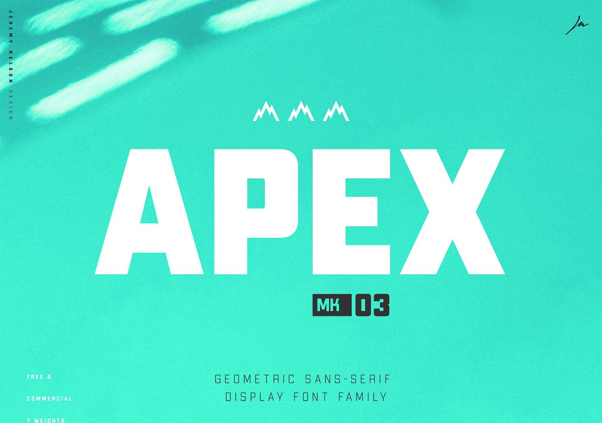Apex MK3 Display Typeface