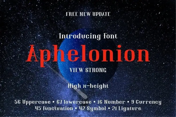 Aphelonion Serif Font