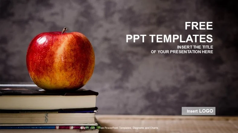 Apple And Book-Education PPT Templates