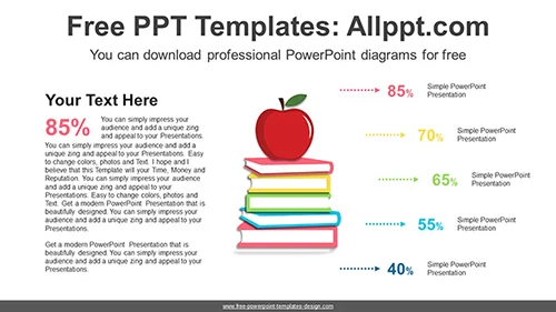 Apple Book PowerPoint Diagram