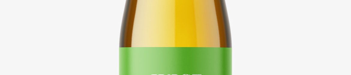 Apple juice bottle mockup