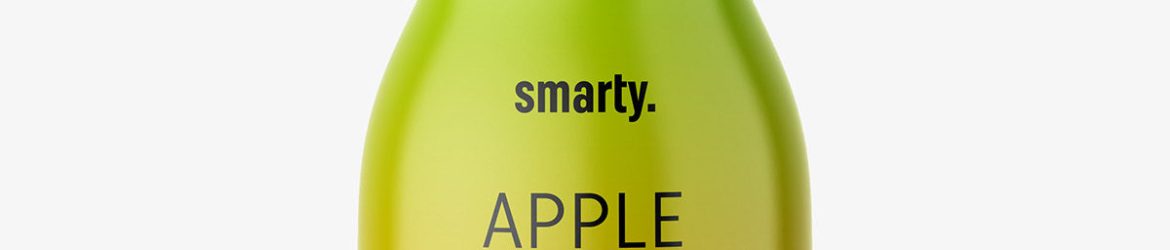 Apple juice bottle mockup