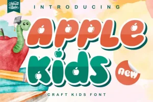 Apple kids - Crafting Kids Font