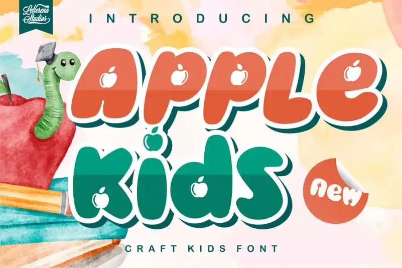 Apple kids - Crafting Kids Font