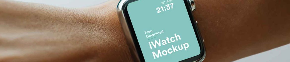 Apple Watch on Wirst Mockup
