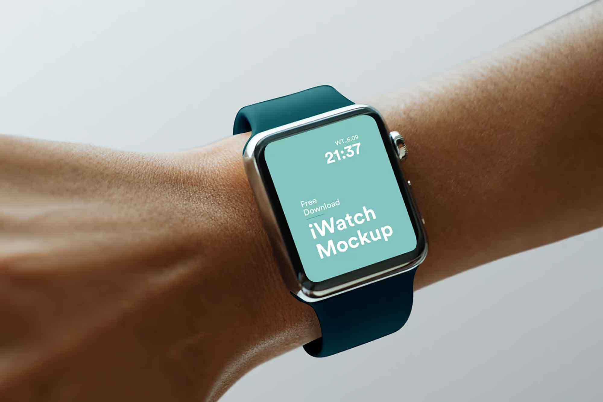 Apple Watch on Wirst Mockup