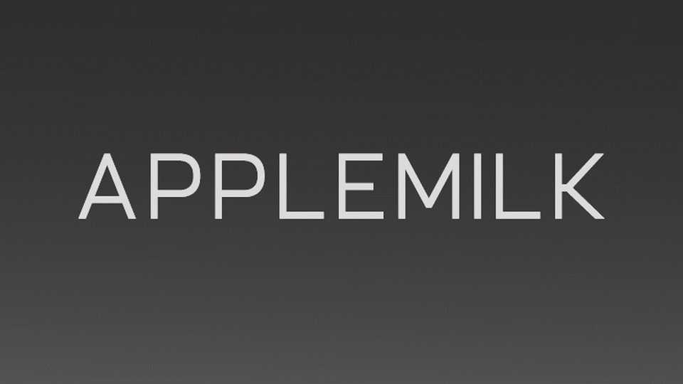 Applemilk Font › Fontesk