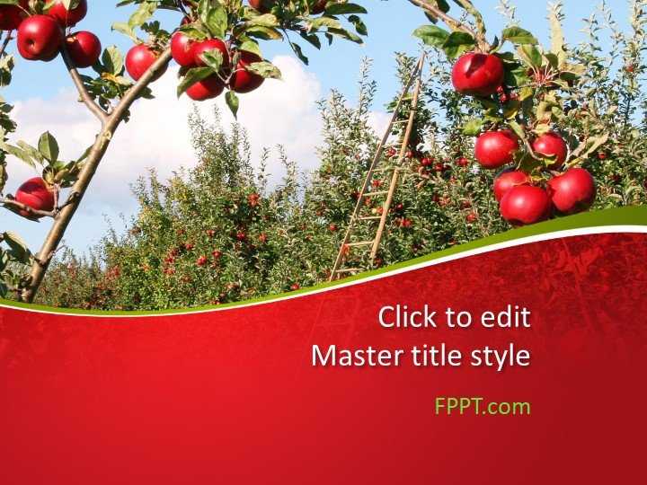 Apples Tree PowerPoint Template