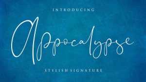 Appocalypse Script Font › Fontesk