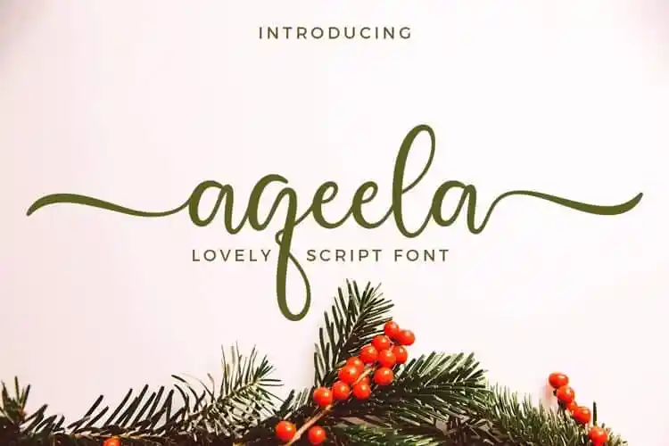 Aqeela Calligraphy Font