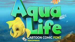 Aqua Life Font › Fontesk