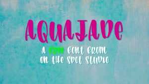 Aquajade Font › Fontesk