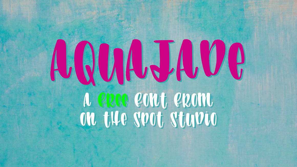 Aquajade Font › Fontesk