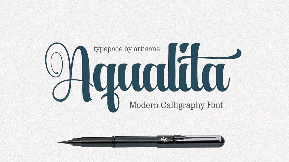 Aqualita Script Font › Fontesk