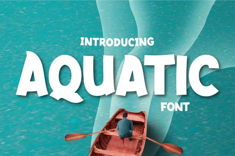 Aquatic Display Font