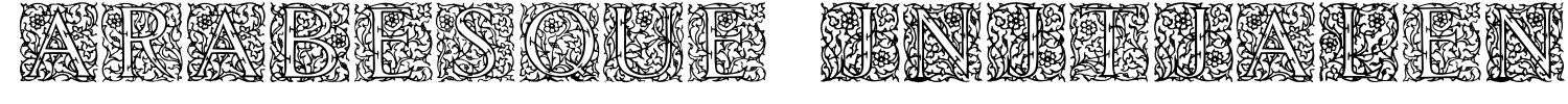 Arabesque Initialen Font