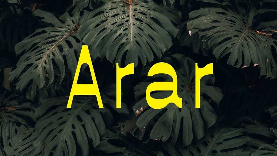 Arar Font › Fontesk