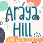 Araya Hill Font - Fonte Grátis Araya Hill Font
