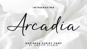 Arcadia Font › Fontesk