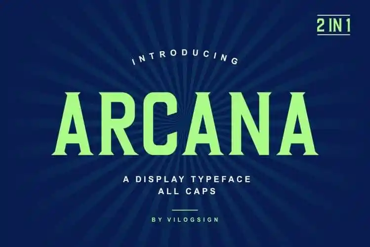 Arcana Display Font