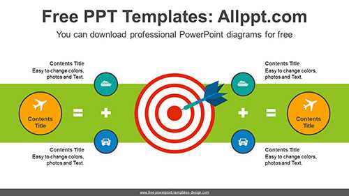 Archery Target Arrow Diagram Template