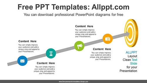 Archery Target Arrow PowerPoint Template
