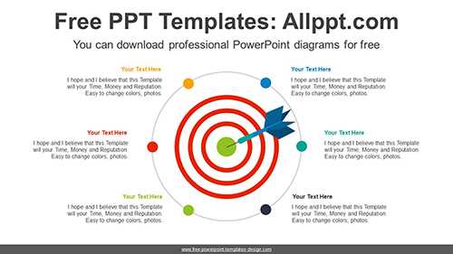 Archery Target PowerPoint Diagram