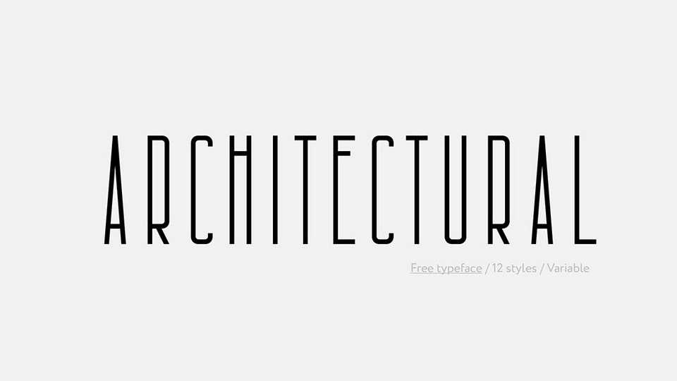 Architectural Font Family › Fontesk
