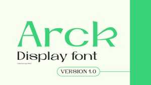 Arck Typeface › Fontesk