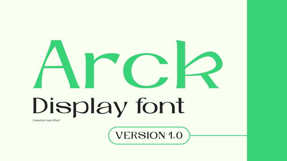Arck Typeface › Fontesk