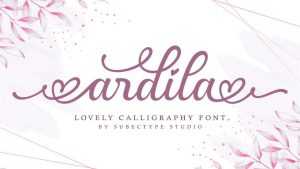 Ardila Script Font › Fontesk