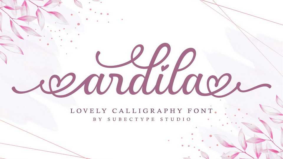 Ardila Script Font › Fontesk