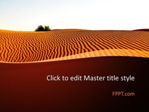 Arid Desert PowerPoint Template