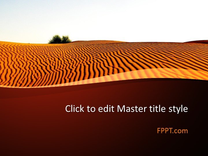 Arid Desert PowerPoint Template