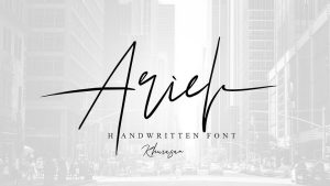 Ariel Signature Script Font › Fontesk