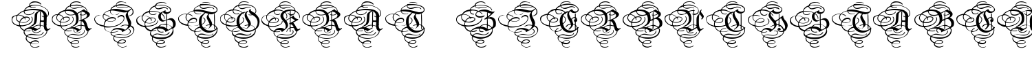 Aristokrat Zierbuchstaben Font